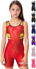 Exxact Sports Sublimated High-Cut Youth Girls Wrestling Singlets