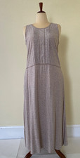 Uniqlo Womans Size M Ines De La Fressange Beige Spotted Sleeveless Dresses NWOT