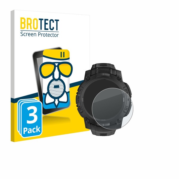 3X Panzerfolie Schutzglas FüR Garmin Instinct 3 Solar Tactical Edition (45 Mm)-image