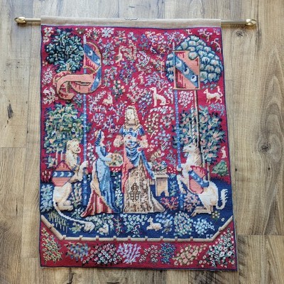 Wandteppich Nadelspitze Margot de Paris Dame und das Einhorn Landhaus Deko
