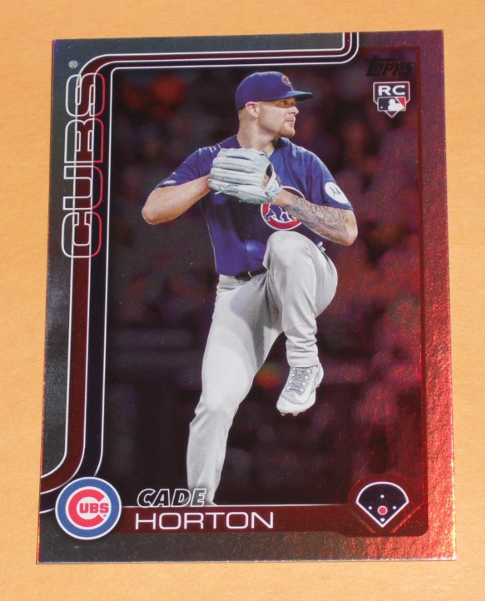 2025 Topps Update Cade Horton #US140 Rainbow Foil Rookie Card RC Chicago Cubs