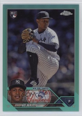 2023 Topps Chrome Update Aqua Refractor 37/199 Jhony Brito #USC81 Rookie RC 1u6