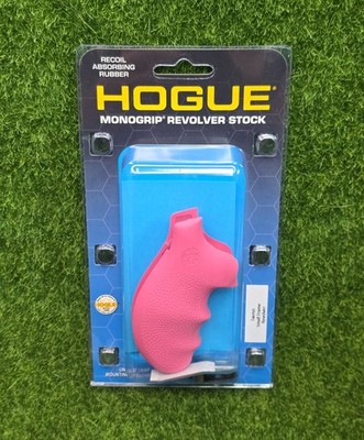 Hogue OverMolded Rubber MonoGrip For Taurus Small Frame Revolvers, Pink - 67007