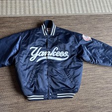 Majestic New York Yankees Vintage 1990s Satin Authentic Bomber Dugout Jacket XL