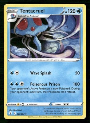 Tentacruel SWSH07: Evolving Skies 027/203 Regular NM