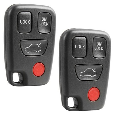 2 Remote Key Fob 4btn for 1999 2000 2001 2002 2003 2004 2005 Volvo S40