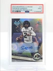 SHEDEUR SANDERS 2023 BOWMAN U CHROME 1ST REFRACTOR MINT AUTO /499 PSA 9 Q2161