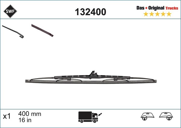 SWF Wischblatt Beifahrerseitig, Fahrerseitig, Vorne U.A. FüR Mitsubishi, Nissan-image