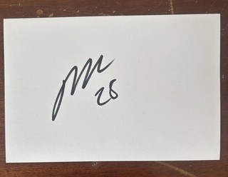 James McAtee Hand Signed White Card Man City Sheffield United Nottingham Forest