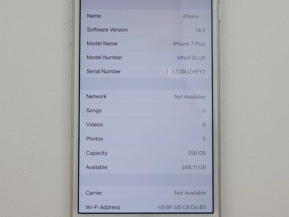 Apple iPhone 7 Plus (A1661) 256GB (Unlocked) Smartphone - BLEMISHED - H1818 - Image 4 of 4