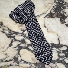 Ralph Lauren Silk Polo Foulard Navy Tie Italy