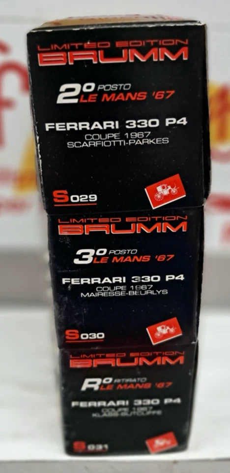 BRUMM 1/43 - SET 3 FERRARI 330 P4 LE MANS 67 - S029/30/31 - Immagine 2 di 2