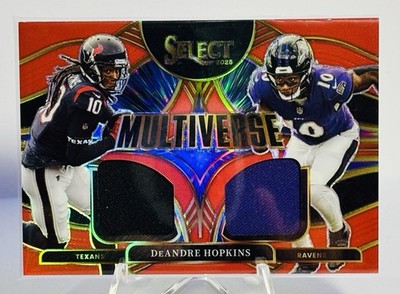 2025 Panini Select DeAndre Hopkins #MVJ-DHS Multiverse Jerseys Red Prizm