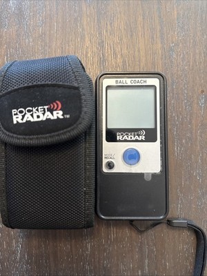 Pocket Radar Ball Coach PR1000-BC Ball Speed Sensor Bluetooth w/ Carry Case