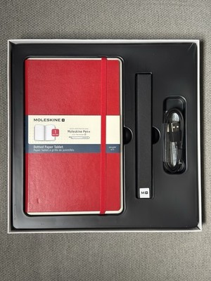 Moleskine Smart Writing Set Paper Notebook + Smart Pen Scarlet Red G/M2 NWP-F70