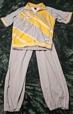 Vintage Y2K Sean John 1969 Track Suit Jacket Pants Men s Large Grey/Yellow
