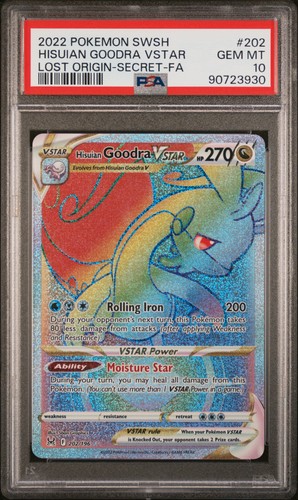 Hisuian Goodra VSTAR graded PSA 10 for sale on eBay