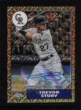 2022 Series 1 1987 Topps Chrome Silver Pack Mojo 41/99 Trevor Story Auto 0r8j