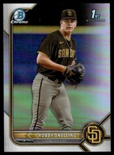 2022 Bowman Draft Chrome Refractor Robby Snelling San Diego Padres #BDC-82