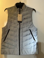 Nike Therma-Fit ADV Reflective Silver Running Vest FZ1131-035 Men's Small