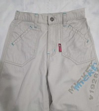 New Disney Mickey Mouse Cotton Casual Khaki Tan Pocket Pants BOYS GIRLS Sz 8