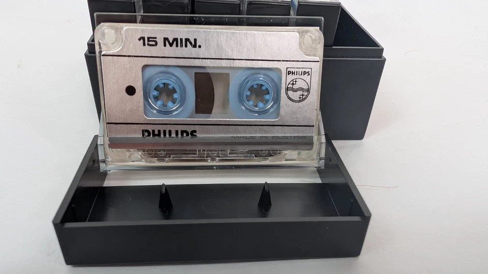 Phillips Audio Cassette 15 Min Tape Set of Six in Box Unused Austria LFH 0002 - Image 2 of 4
