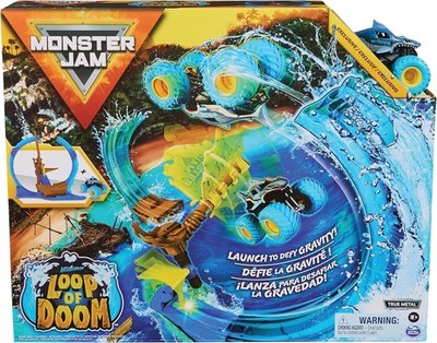 Monster Jam Megalodon Loop of Doom Stunt Play Set with Monster Truck