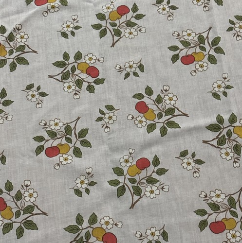 1950’s - 60’s Vintage Cherries Tablecloth 82” X 58” Light Blue Cloth - Bild 6 von 11