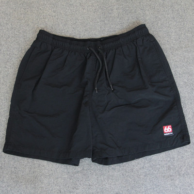 66 Degrees North Iceland Shorts Mens XL 5'' Black Mesh Brief Straumur Swim Trunks