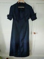 Couturier made size 8* pure slub silk evening two piece, strapless dress/bolero