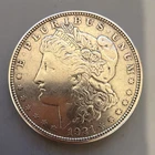 1921 Morgan Silver Dollar San Francisco Mint Circulated $1 0.9 Fine Silver Coin