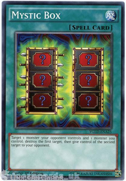 YGLD-ENA25 Mystic Box 1st edition Mint YuGiOh Card