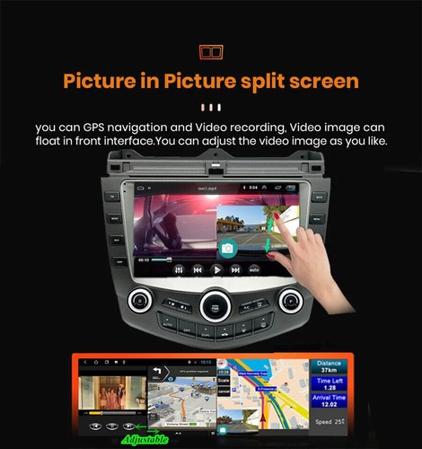 9'' Android Car Stereo Radio Carplay GPS Navi 2+32G For Honda Accord 2003-2007 - Foto 13 di 21