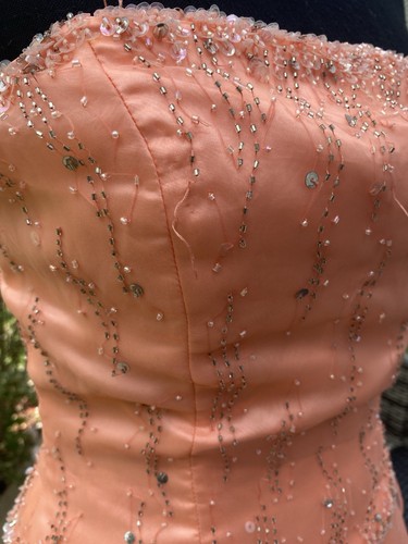 Vintage Alyce Designs Peach Formal Quinceañera Dress Women’s Size 4 - Picture 23 of 24