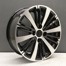 PEUGEOT 208 16 ZOLL ALUFELGE FELGE SCHWARZ DIAMANTSCHLIFF 6J ET23 9808137577 ORIGINAL X1