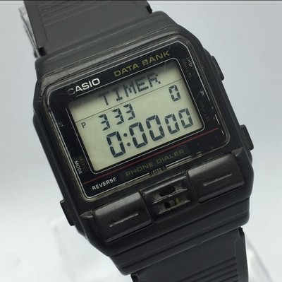 Casio Data Bank 555 DBA-800 Phone Dialer Quartz Vintage Men's