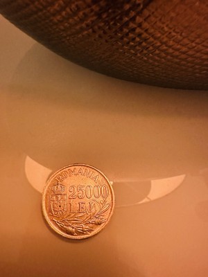   25000 Lei 1946 ROMANIA Mihai I Old Silver Coin Genuine  Munzen SILVER -Silber 