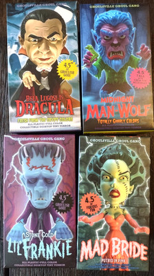   Universal Monsters Ghoulsville Gang Tiny Terror Figures Dracula Frankenstein