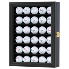 DisplayGifts Golf Ball Display Case for 30 Golf Balls, Display Cabinet Great ...