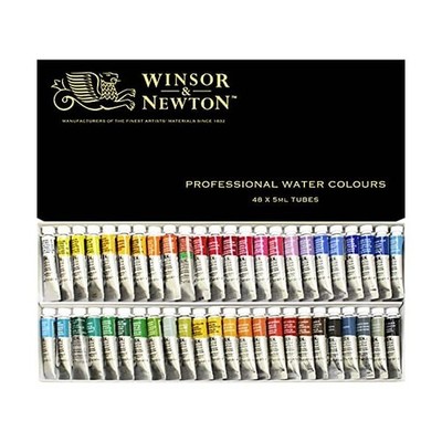 Windsor Newton Aquarell Künstler Aquarell 48 Farben Set 5ml FS