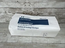 Dermacea Non-Sterile Stretch Bandage Roll 4" x 12 yds *8 Packs 12 = 96* Covidien