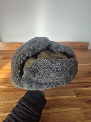 Vintage Czech Military Trapper Hat Tonak Nasavrky Winter Cap Ear Flaps 1994 Smal - Picture 1 of 4