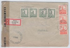 SBZ Nr. 152 (12), 154 (3) Zensur-R-Brief BORNA 1.3.46 nach M&Uuml;NCHEN 384