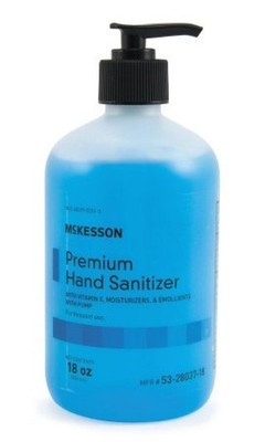 McKesson Premium Hand Sanitizer Summer Rain Scent 18oz Pump Bottle