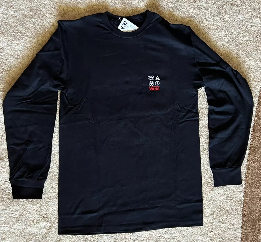 Vans X Led Zeppelin Black Long Sleeve T Shirt Queen Kiss Sold Out