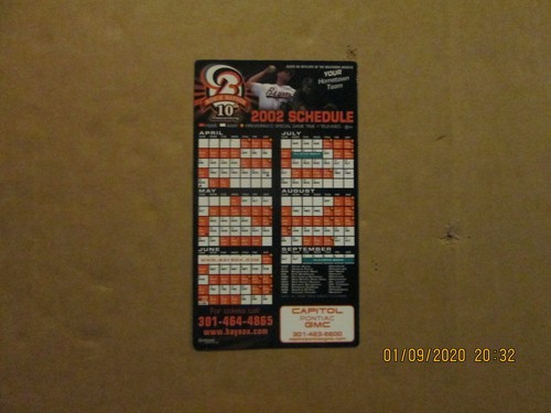 Bowie Baysox Vintage 2002 10TH Anniversary Team Logo Baseball Magnet ...