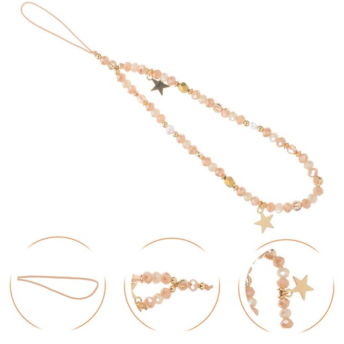 Phone Charm Beaded Phone Lanyard Strap Cute Beads Phone Chain Lanyard Wrist - 第 23/40 張圖片