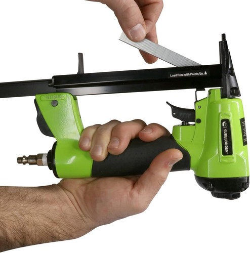 Upholstery Staple Stapler Gun Kit W/ Case Heavy Duty Adjustable Exhaust Vent NEW - Picture 4 of 6