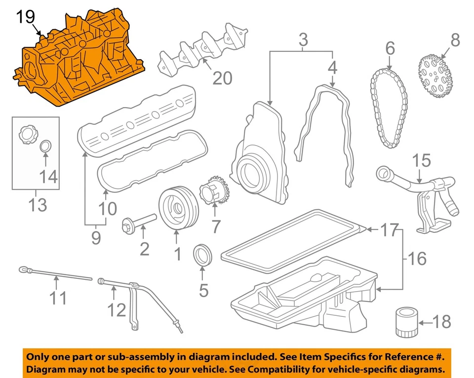 Used Engine Complete Assembly fits: 2011 Gmc Yukon 6.0L VIN J 8th digit opt LZ1 Foto 2 de 4