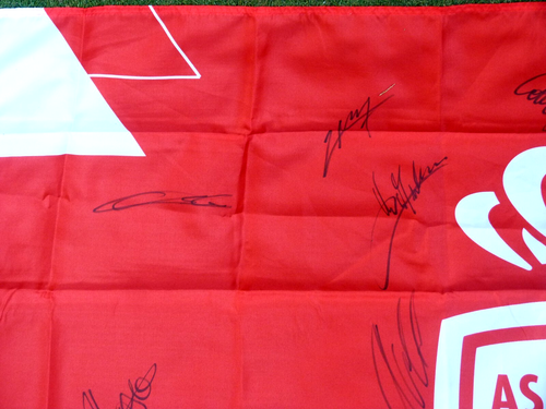 Drapeau XXL asm AS MONACO FC signé EQUIPE 2024 2025 ZAKARIA GOLOVIN BIERETH ... - Picture 2 of 7